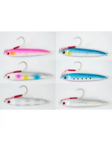 Jig Keliero Metal Jig con Assist Hook 60 gr Pesca Verticale