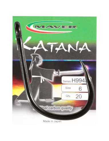 Maver Katana H994 Ami da Pesca Ringed Barbless PTFE 20 pz