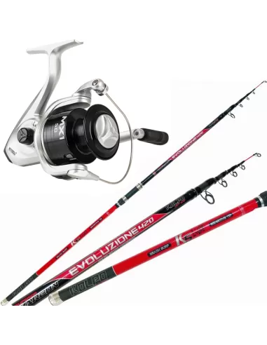 Kit Surfcasting Light Carbon Rod Mitchell Reel