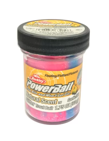 Berkley Powerbait Glitter Trout Bait Batter for Trout Captain America Taste Garlic