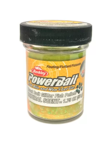 Berkley Powerbait Glitter Trout Bait Batter for Rainbow Trout Taste Pellets