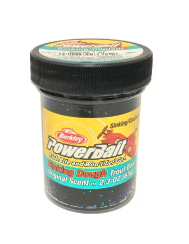 Berkley Powerbait Glitter Trout Bait Black Batter for Sinking Anise Trout