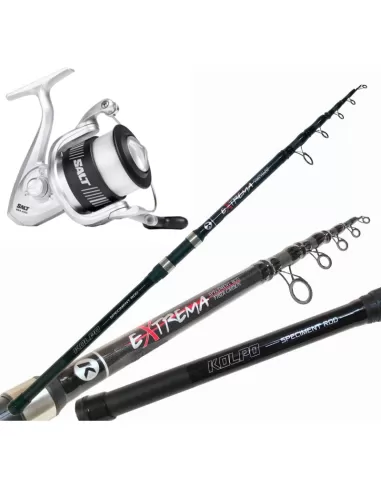 Combo Pesca No Limits Canna Super Strong 3.5 lb Mulinello Shakespeare con Filo-Pescaloccasione