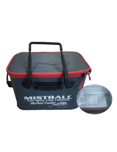 Mistrall Torba Borsa Rigida Impermeabile per Attrezzatura da Pesca 40x26x26 cm