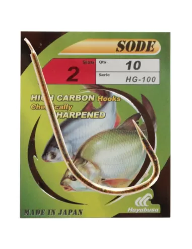 Hayabusa HG-100 Ami da Pesca Gold High Carbon Micro Barb 10 pz