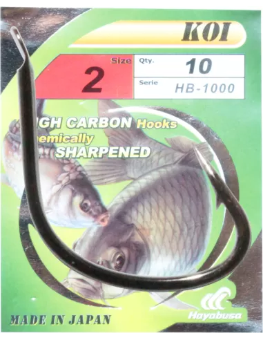 Hayabusa HBO-1000 Ami da Pesca Con Paletta High Carbon 10 pz