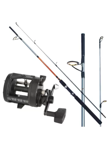 Kit Trolling Coast Barrel Robusta 30 lb Reel Ccon Star Clutch 30 lb