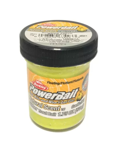 Berkley Powerbait Glitter Trout Bait Original Scent Pasta Trote Sunshine Yellow Garlic