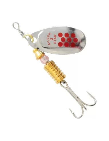 Kolpo Rotating Teaspoon Trout Silver Red Stitches