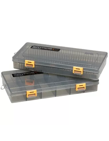 Savage Gear Flat Lure Box Smoke Kit 2 pcs 23x11x3.5 cm Artificial Door Boxes and Small Parts