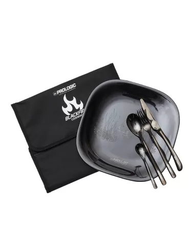 Prologic Blackfire Dinning Plate and Cutlery Set