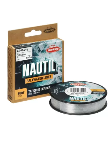 Berkley Nautil Surf Shock Leader 5 pieces of 15 mt Conical Special Surfcasting