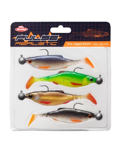 Berkley Pulse Realistic Roach Prerigged 4 pcs 70 mm