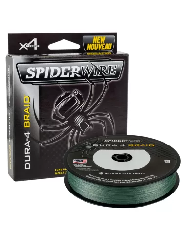 Spiderwire Dura 4 Capi Treccia da Pesca 150 mt Verde Scuro