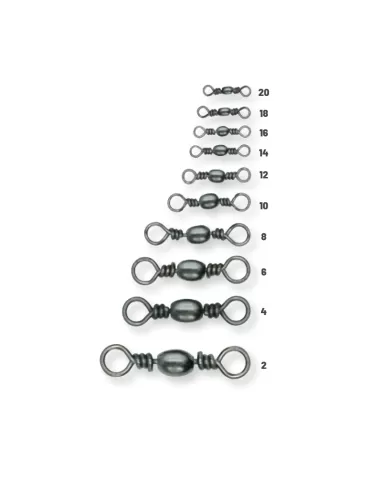 Colmic Barrel Swivels 12pcs