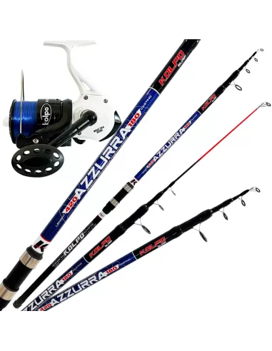 Surfcasting Fishing Kit Telescopic rod 180 gr + 8000 reel + line