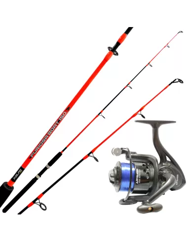 Kolpo kit Bolentino Coastal Trainetta Rod + Reel + Line