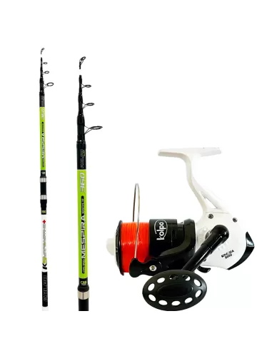 Surfcasting kit with 4.20 m 150/200 gr rod + 8000 reel + 0.40 mm line