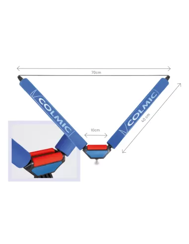 Colmic Roller V 40x70 cm Universal Threaded Connection