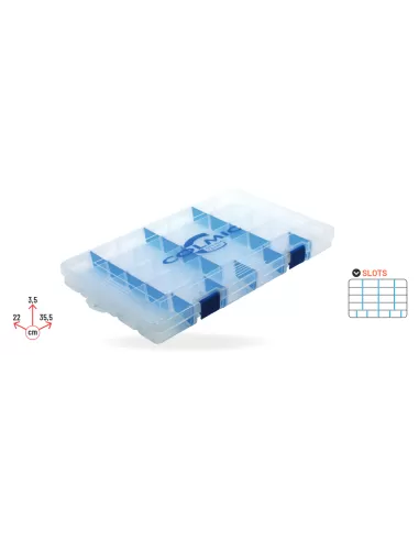 Colmic Horizon Boxe 405 Scatola Porta Accessori Modulabile 22x3.5x35.5 cm