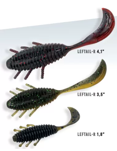 Herakles Leftail R Offerta Artificiali Siliconici Per la Pesca Spinning 10.2 cm 6pz