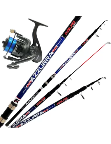 Kolpo Surfcasting Fishing Kit with Rod Up to 180 gr + Reel and Line