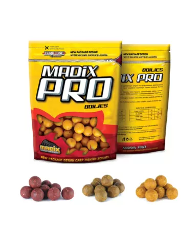 Madix Boilies Pro ad Alta Solubilità e Alto Potere Adescante 800gr 20 mm