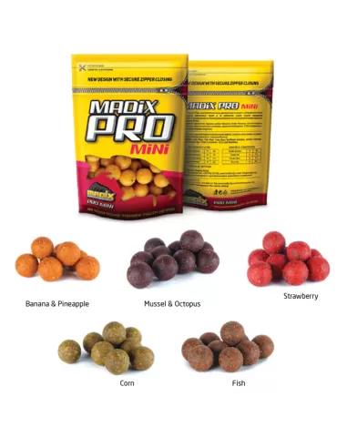 Madix Boilies Pro da Innesco ad Alta Solubilità e Alto Potere Adescante 250gr 20 mm