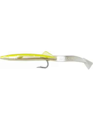 Raglou Special Silicone Bait Trolling with Hook 10.5 cm original yellow color