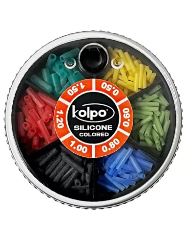 Kolpo Tubini per galleggianti Misure Assortite in Puro Silicone Colorati-Pescaloccasione