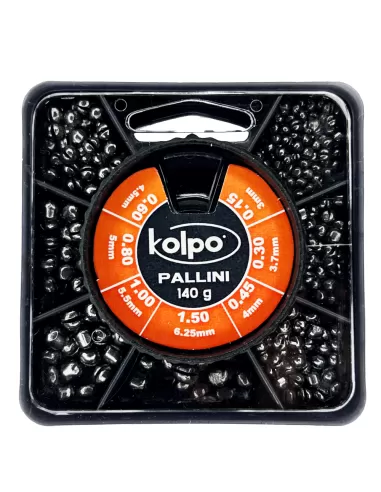 Kolpo Mascot Pallini Calibrati Spaccati 140 gr Sette Misure-Pescaloccasione