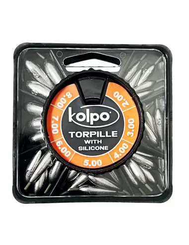 Kolpo Mascot con Torpille Tornire Calibrate con Morbida Guaina a silicone Forata 30 pz-Pescaloccasione