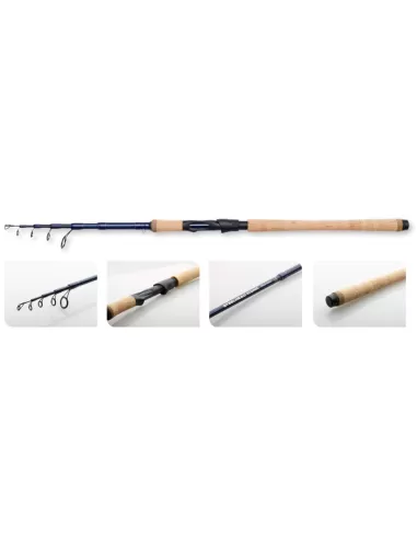 Dam Steelhead Iconic Tele Spin 24T Carbon Telescopic Spinning Fishing Rod