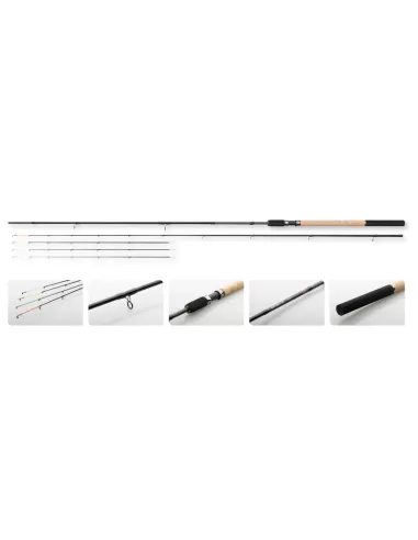 Dam Intenze Feeder 24T Carbon Fishing Rod with 4 Tips