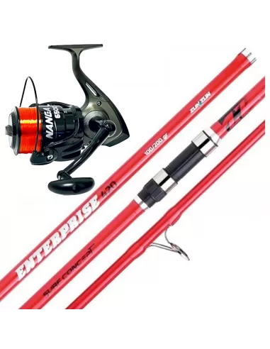 Combo Surfcasting Sele Enterprice 3 section 4.20m + Nanga Surf Reel