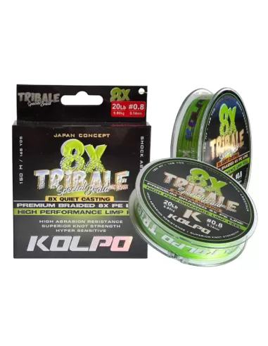 Kolpo Tribal Braided Line 8 Lines Lime 150mt Special Light