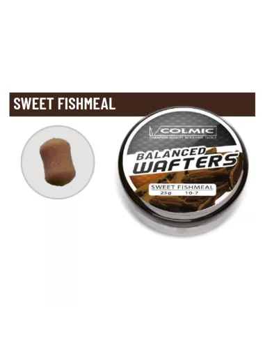 Colmic Balanced Wafters 25 gr Sweet Fishmeal Esche Morbide a Galleggiamento Bilanciamento 