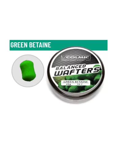 Colmic Balanced Wafters 25 gr Green Betaine Soft Balancing Floating Baits 