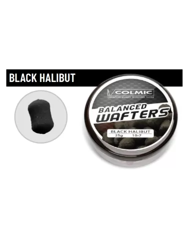 Colmic Balanced Wafters 25 gr Black Halibut Esche Morbide a Galleggiamento Bilanciamento 