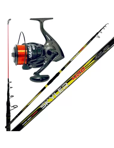 Kit Surfcasting Canna in Carbonio 420 + Mulinello Nanga Surf con Filo