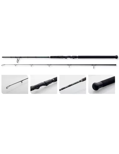 MADCAT Black Spin Catfish Fishing Rod 2 Sections 40-150 gr