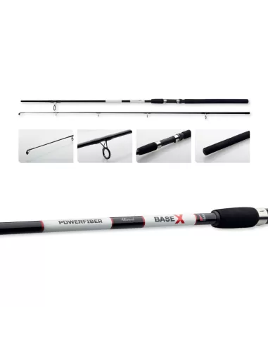 DAM Base-x Allround Canna da Pesca Spinning 2 Sezioni 30-60gr