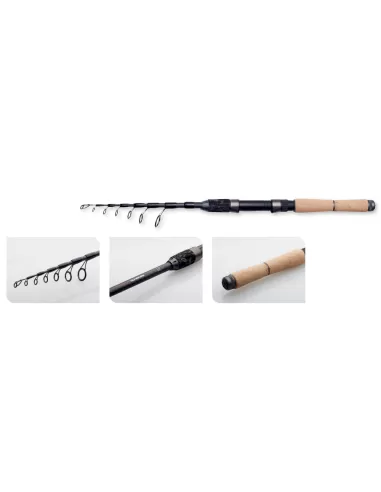 DAM Shadow Tele Mini Spinning Rod Fishing Rod with Reduced Transport