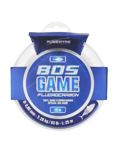 Tubertini Bos Game Fluorocarbon Puro 25 mt per le pesche in mare-Pescaloccasione