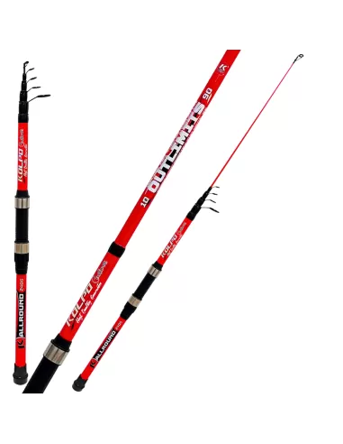 Kolpo Outlimits Canna da Pesca Telescopica Ingombro Ridotto 10/90 gr