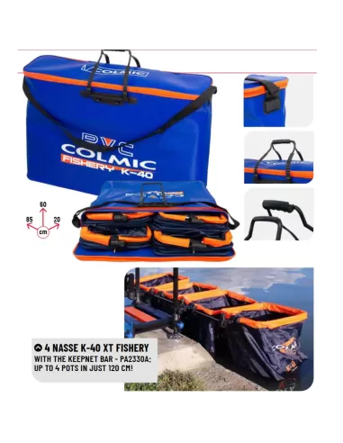 Colmic Fishery K-40 Carries 4 Carpodromo Pots 