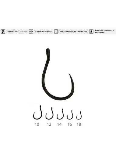 Maver MV-R 1317 Feeder Hook with wide 30 degree eye angle and super sharp off-set tip 20 pcs