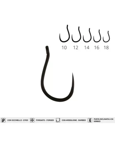 Maver MV R 1319 Feeder Fishing Hooks with Eyelet inclined at 30 degrees 20 pcs