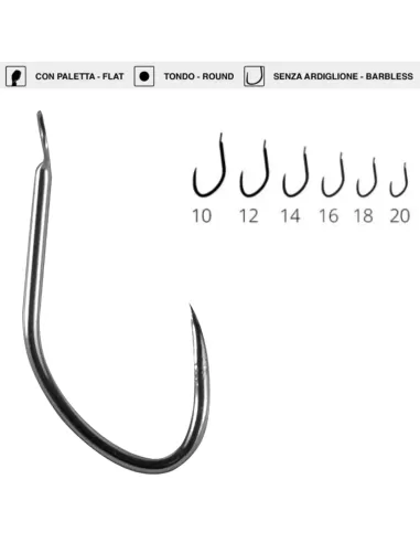 Maver Katana H50 eagle beak fishing hook with Nik spade 20 pcs