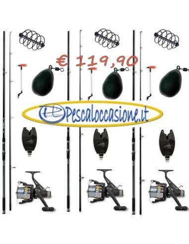 2 2 2 Rods reels bite alarms Carp Kit: piombi anti tangle swinger